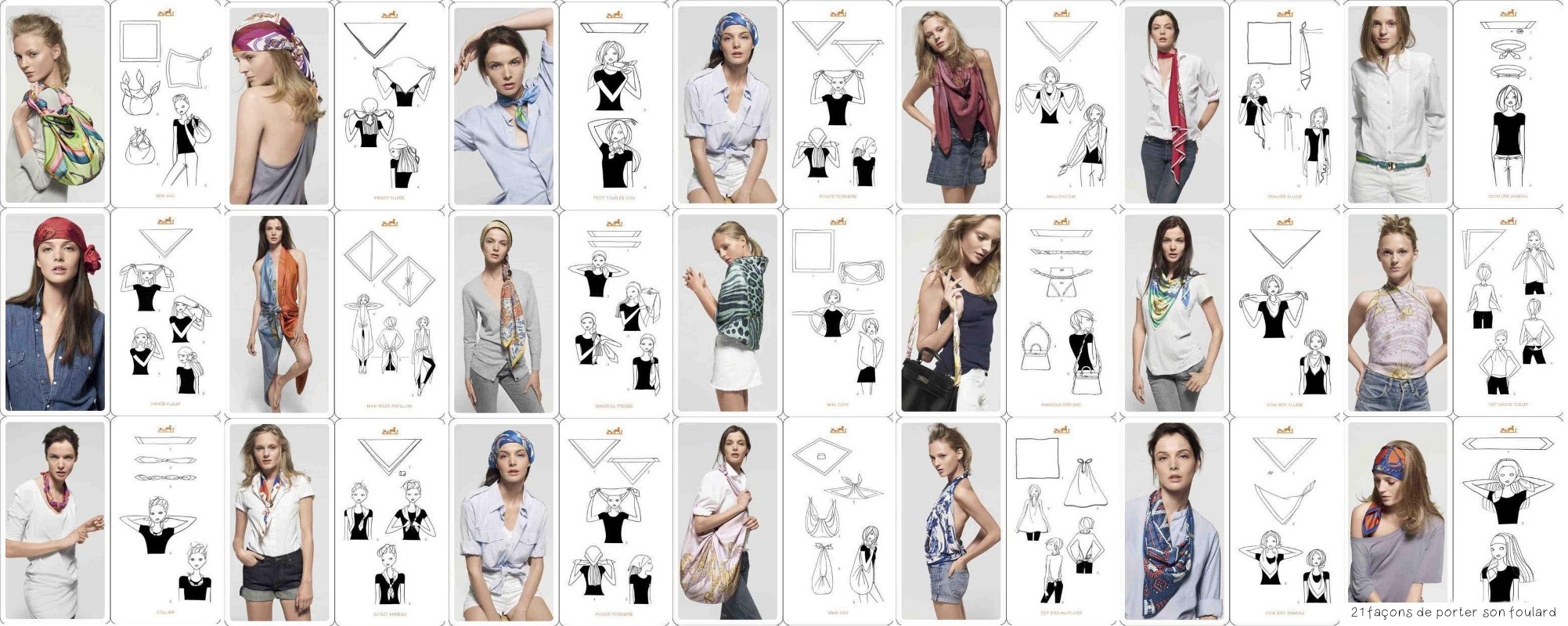 21 façons de porter son foulard…